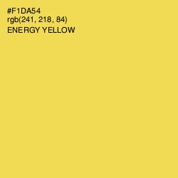 #F1DA54 - Energy Yellow Color Image